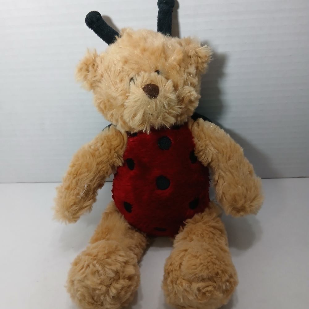 Ladybug Love Bug Teddy Bear Beanbag Plush 8" Plushland 2000 March Of Dimes